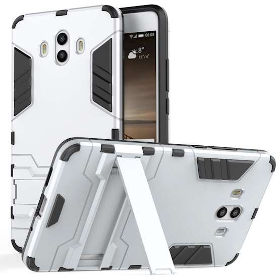 Huawei Mate 10 Armour Combo Stand Case - Steel Silver
