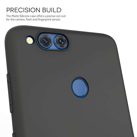 Huawei Honor 7X Matte Gel Case - Solid Black