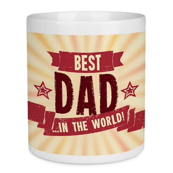 Best Dad In The World Fathers Day Gift Quote Mug
