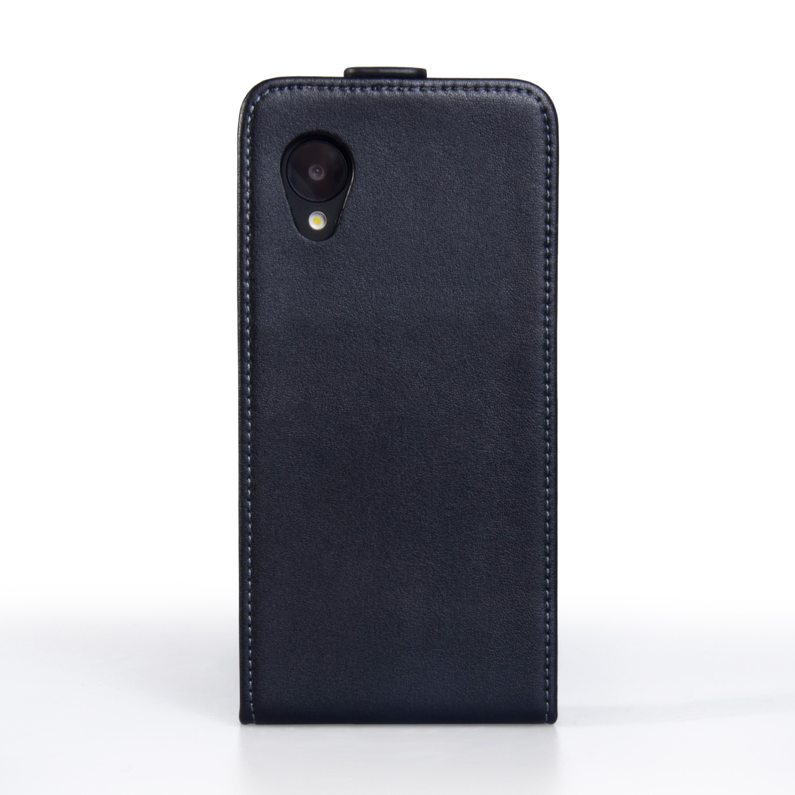 YouSave Accessories Nexus 5 Real Leather Flip Case - Black