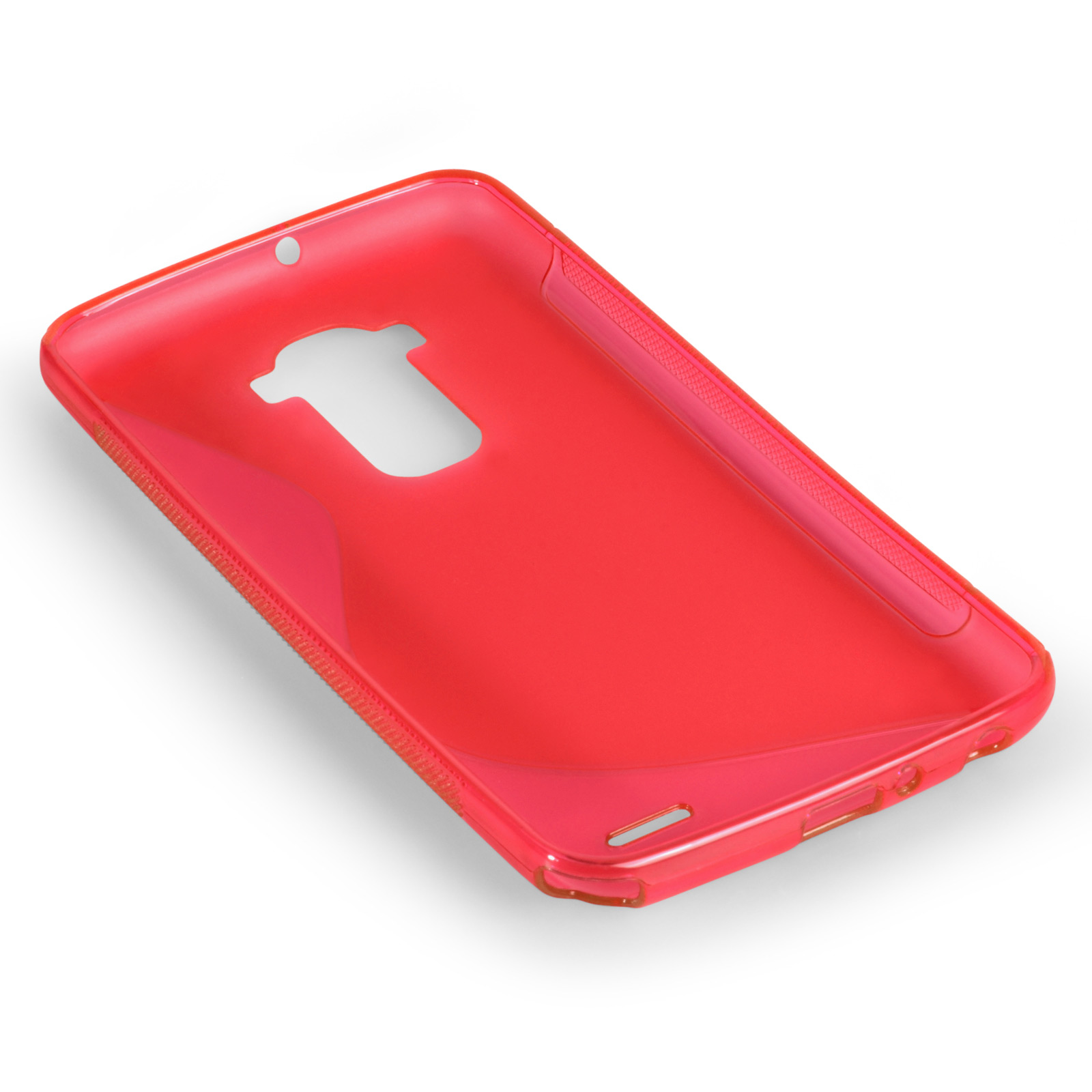 Caseflex LG G Flex Silicone Gel S-Line Case - Red