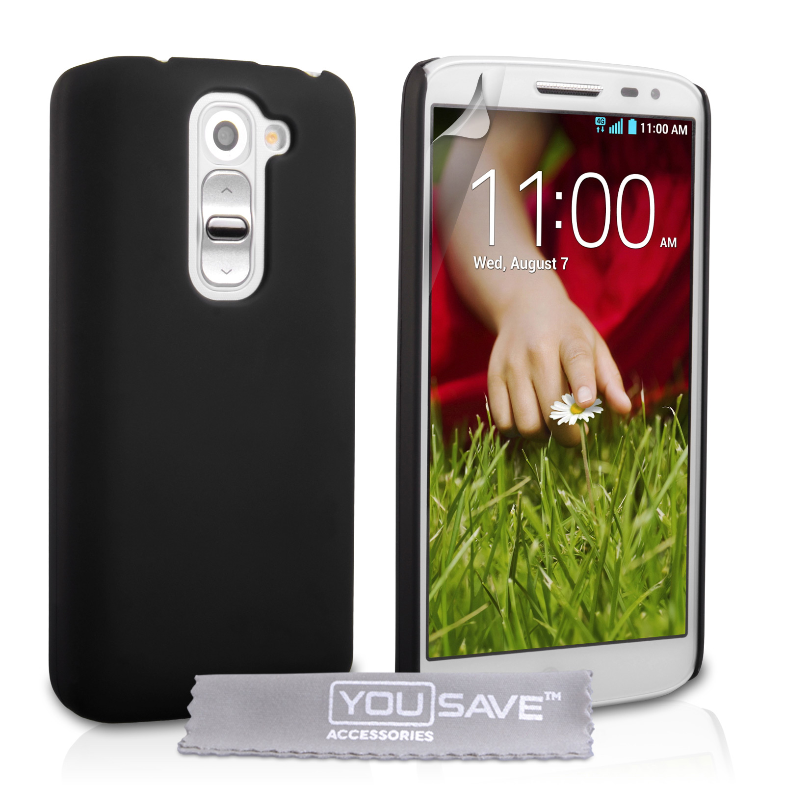 YouSave Accessories LG G2 Mini Hard Hybrid Case - Black