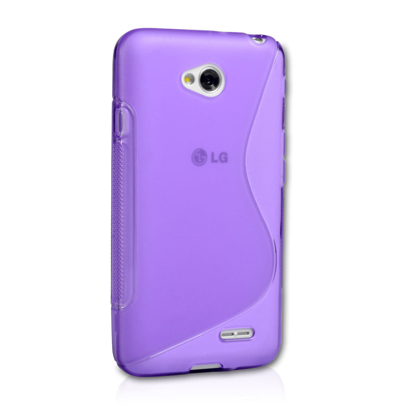 Caseflex LG L70 Silicone Gel S-Line Case - Purple