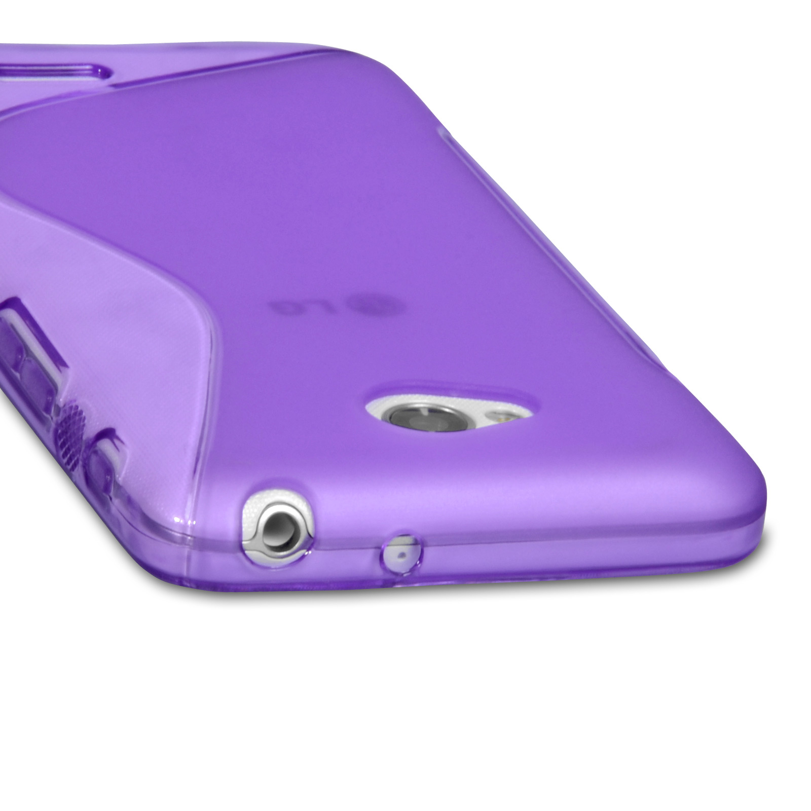 Caseflex LG L70 Silicone Gel S-Line Case - Purple