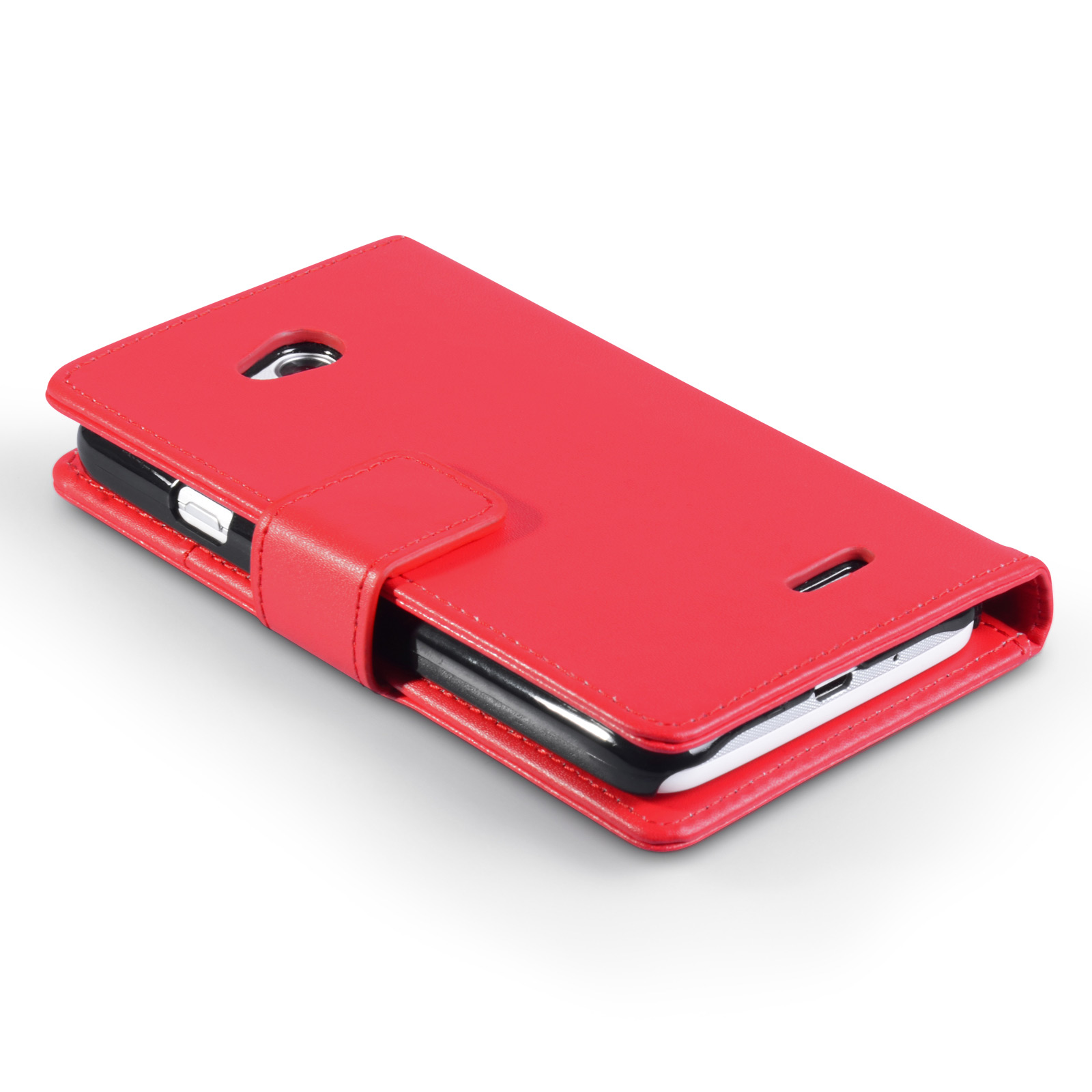 YouSave Accessories LG L90 Leather-Effect Wallet Case - Red