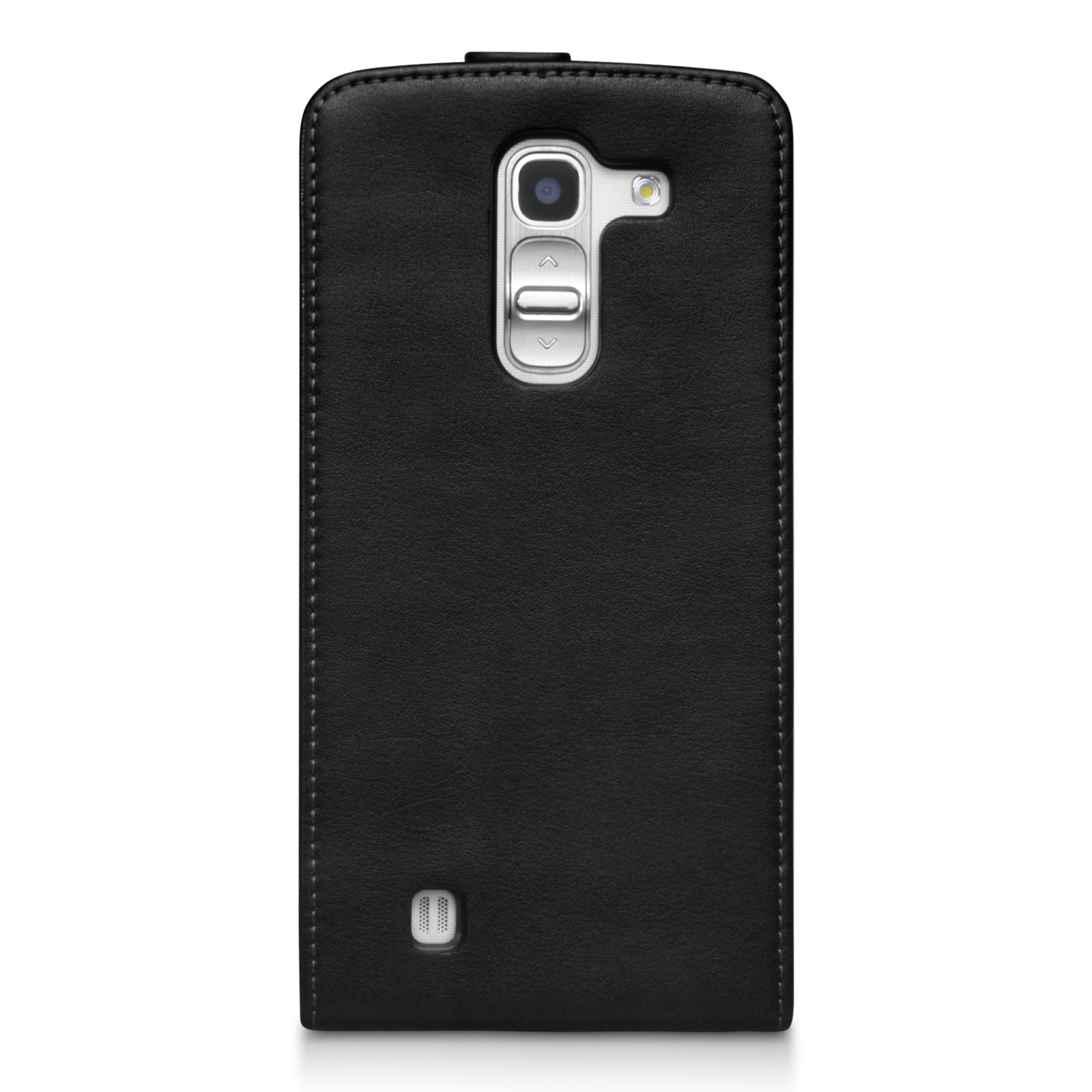 Caseflex LG G Pro 2 Real Leather Flip Case - Black
