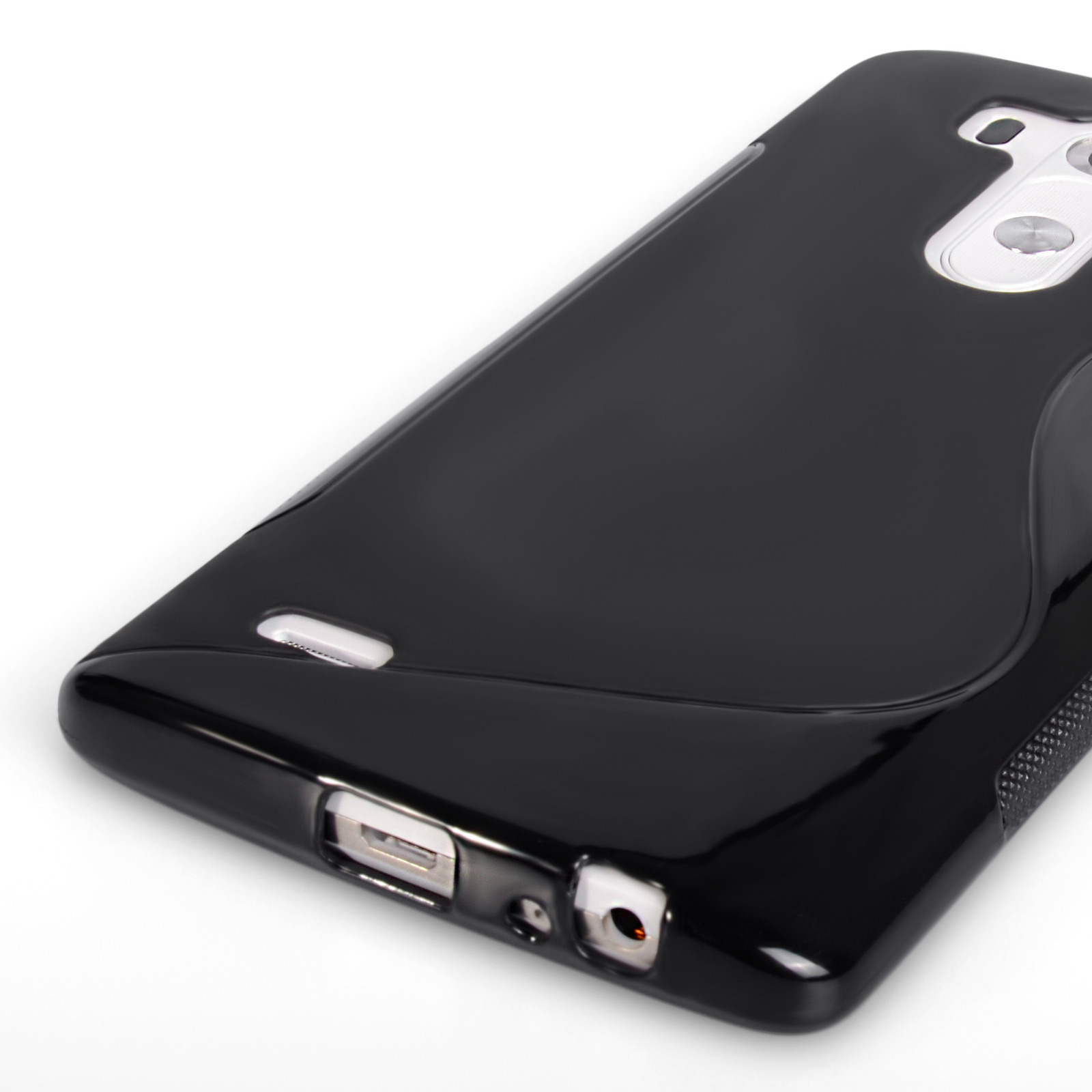 Caseflex LG G3 Silicone Gel S-Line Case - Black