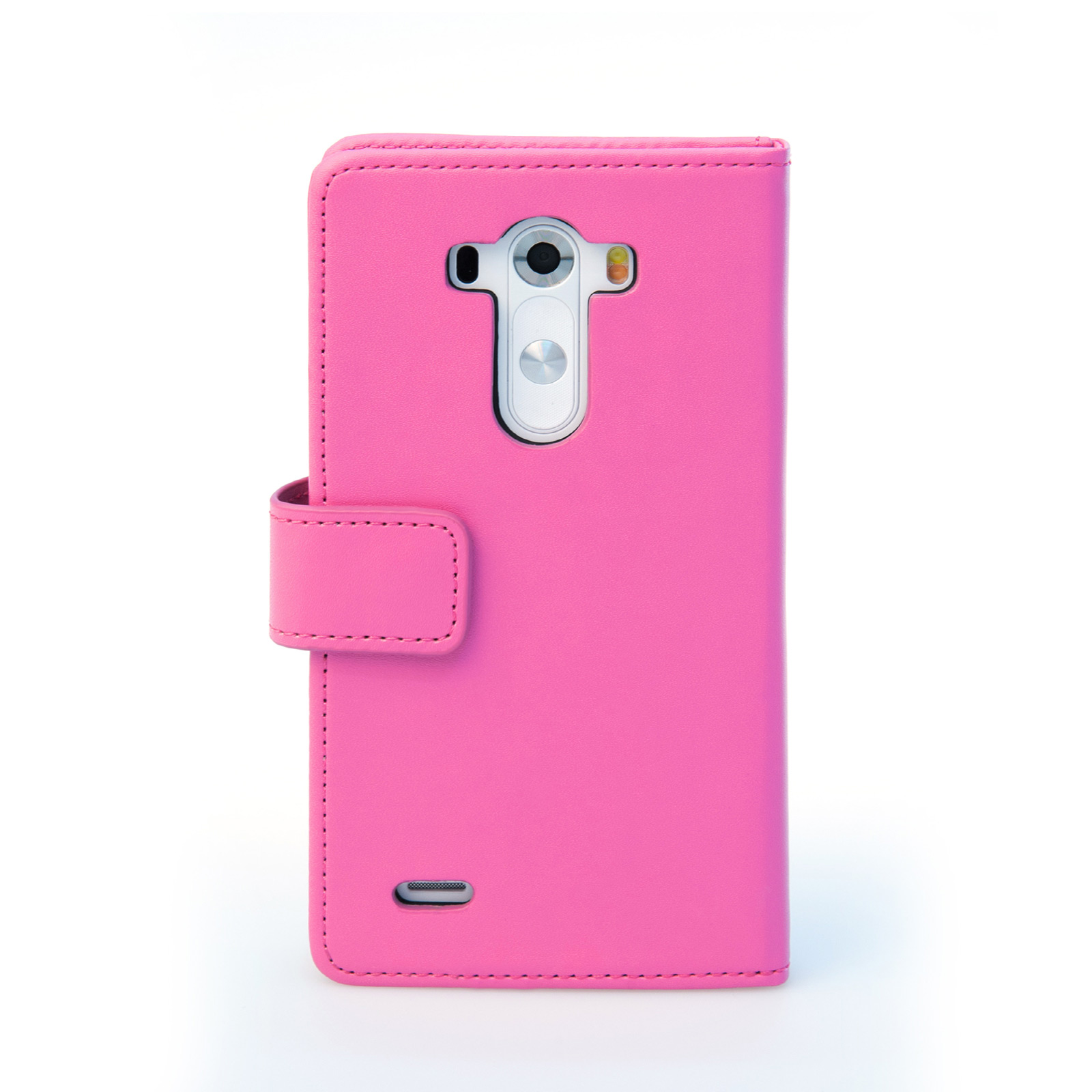 YouSave Accessories LG G3 Leather-Effect Wallet Case - Hot Pink