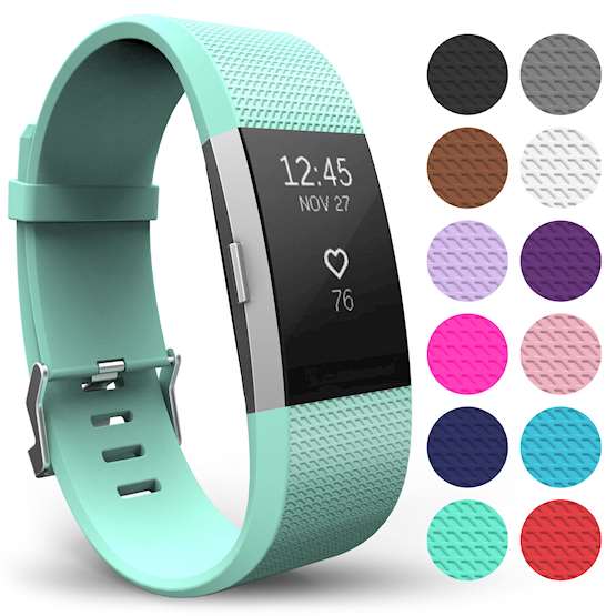 YouSave Fitbit Charge 2 Strap Single (Large) - Mint Green