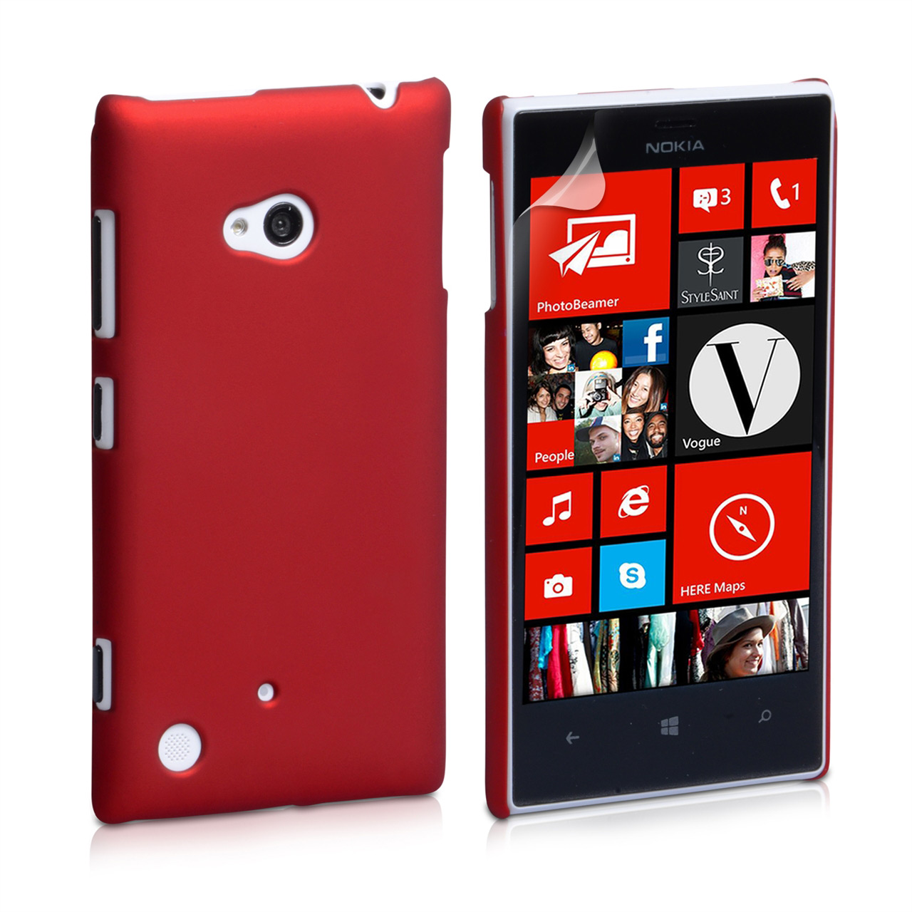 YouSave Accessories Nokia Lumia 720 Hard Hybrid Case - Red