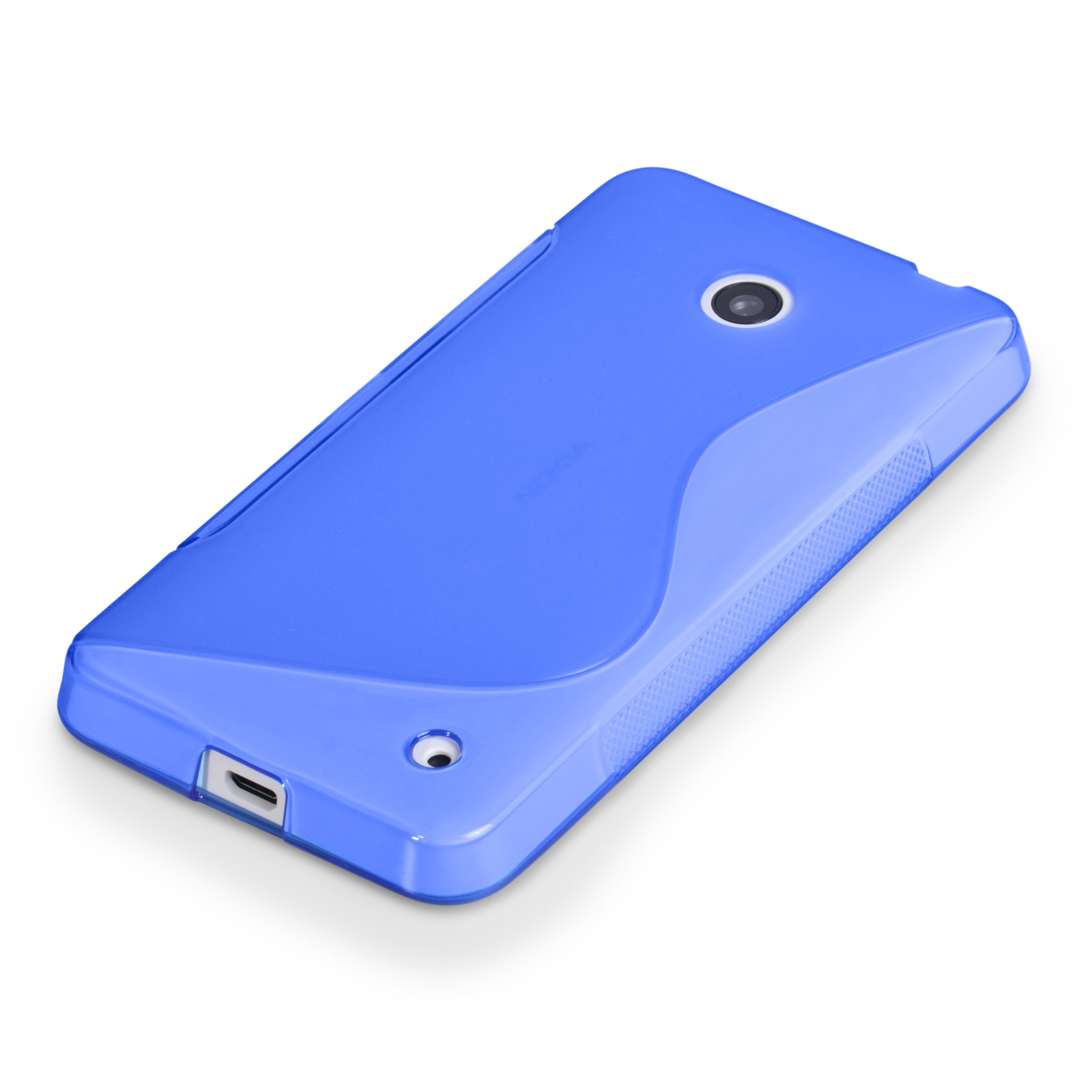 Caseflex Nokia Lumia 630 Silicone Gel S-Line Case - Blue