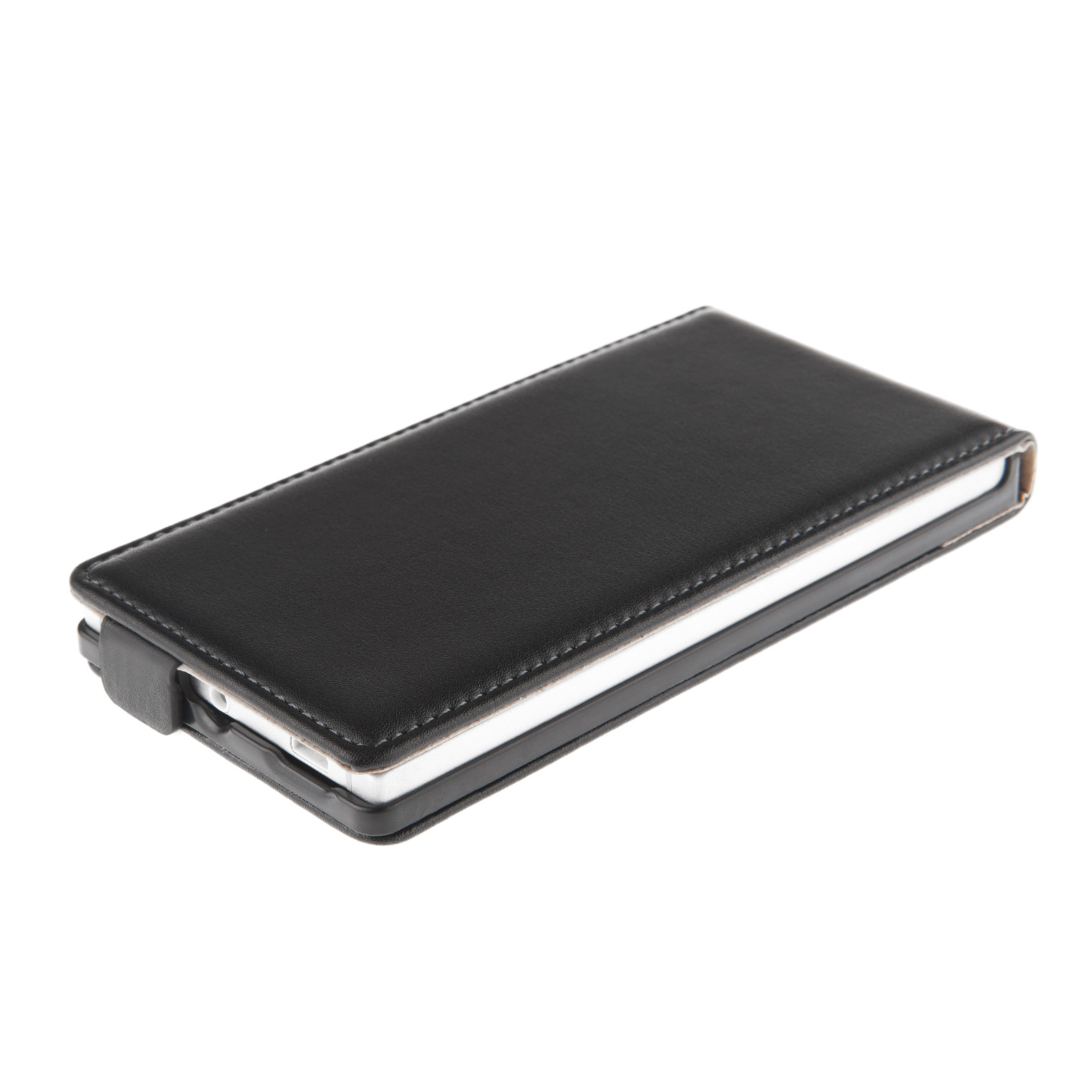 Caseflex Nokia Lumia 830 Real Leather Flip Case - Black