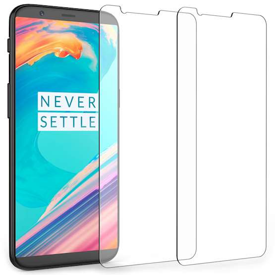 Caseflex OnePlus 5T Tempered Glass Screen Protector (Twin Pack)