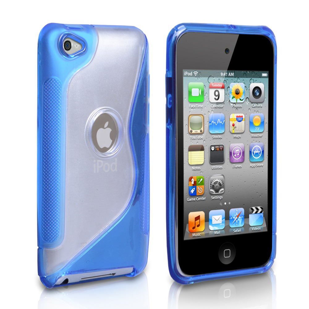 Caseflex iPod Touch 4 S-Line Gel Case - Blue