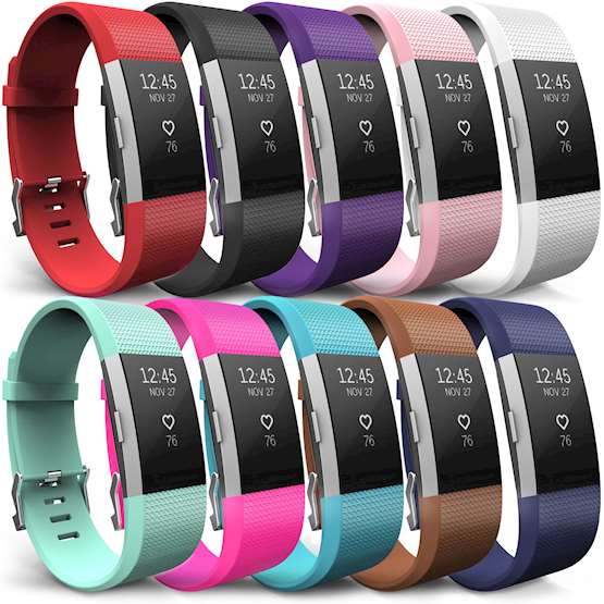 YouSave Fitbit Charge 2 Strap 10-Pack (Small)