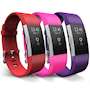 YouSave Fitbit Charge 2 Strap 3-Pack (Small) - Red/Hot Pink/Plum