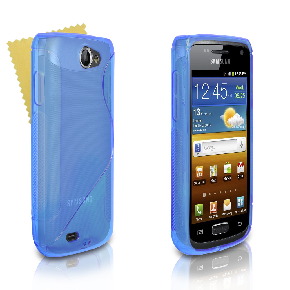 Caseflex Samsung Galaxy W S-Line Gel Case - Blue