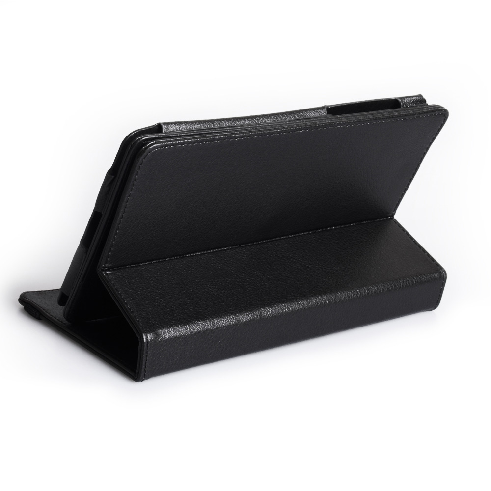 Caseflex Nexus 7 Textured Faux Leather 360 Rotating Stand Case - Black
