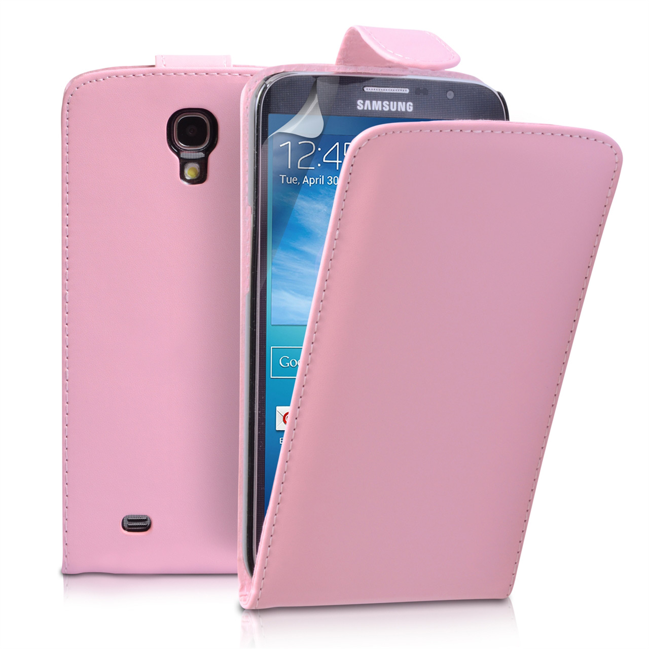 YouSave Samsung Galaxy Mega 6.3 Leather Effect Flip Case - Baby Pink