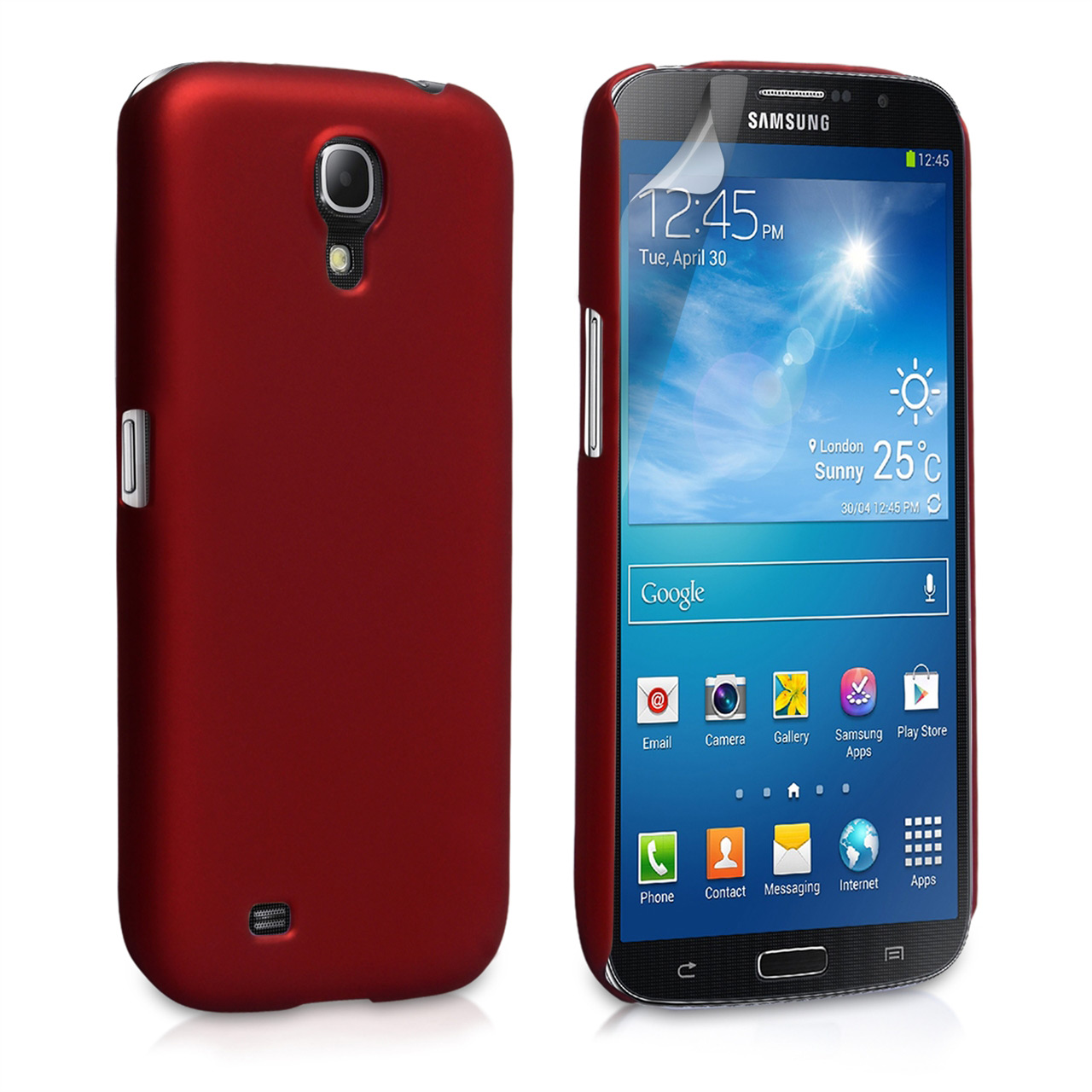 YouSave Accessories Samsung Galaxy Mega 6.3 Hard Hybrid Case - Red 