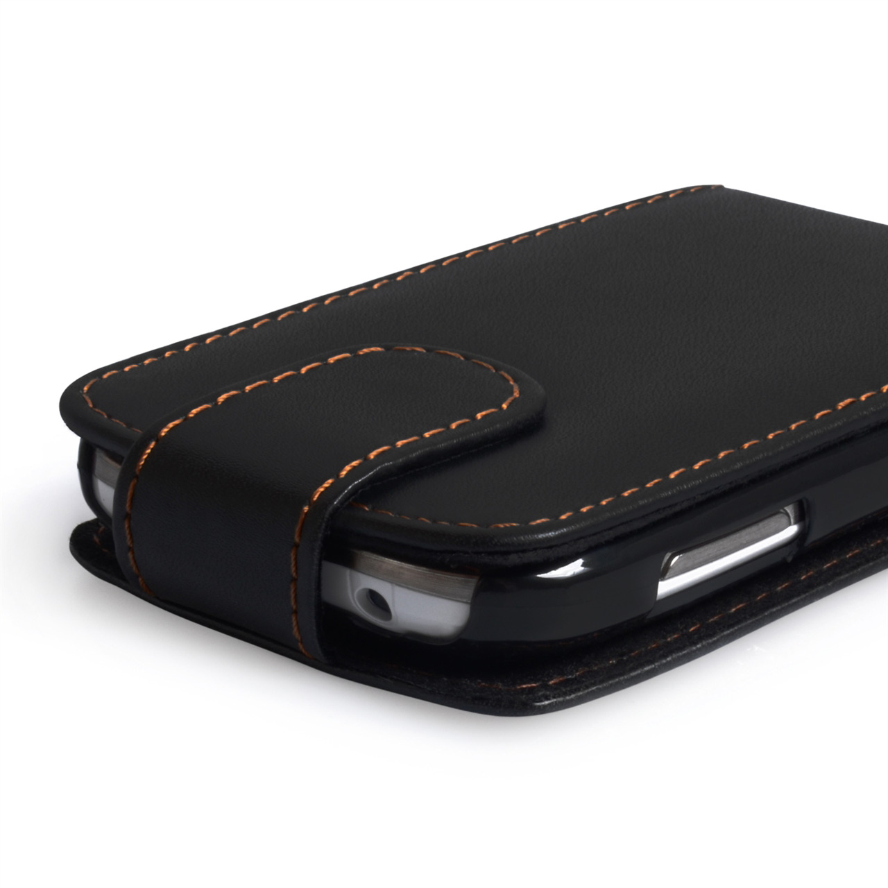 YouSave Samsung Galaxy Fame Leather Effect Flip Case - Black