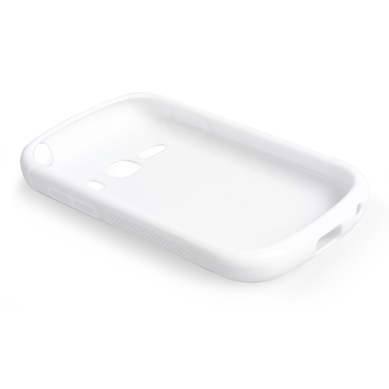 Caseflex Samsung Galaxy Fame S-Line Gel Case - White