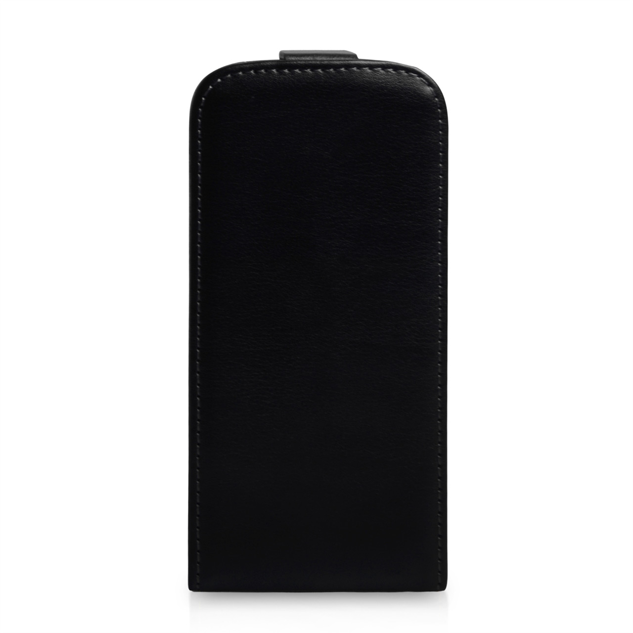 YouSave Samsung Galaxy S4 Mini Black Real Leather Flip Case