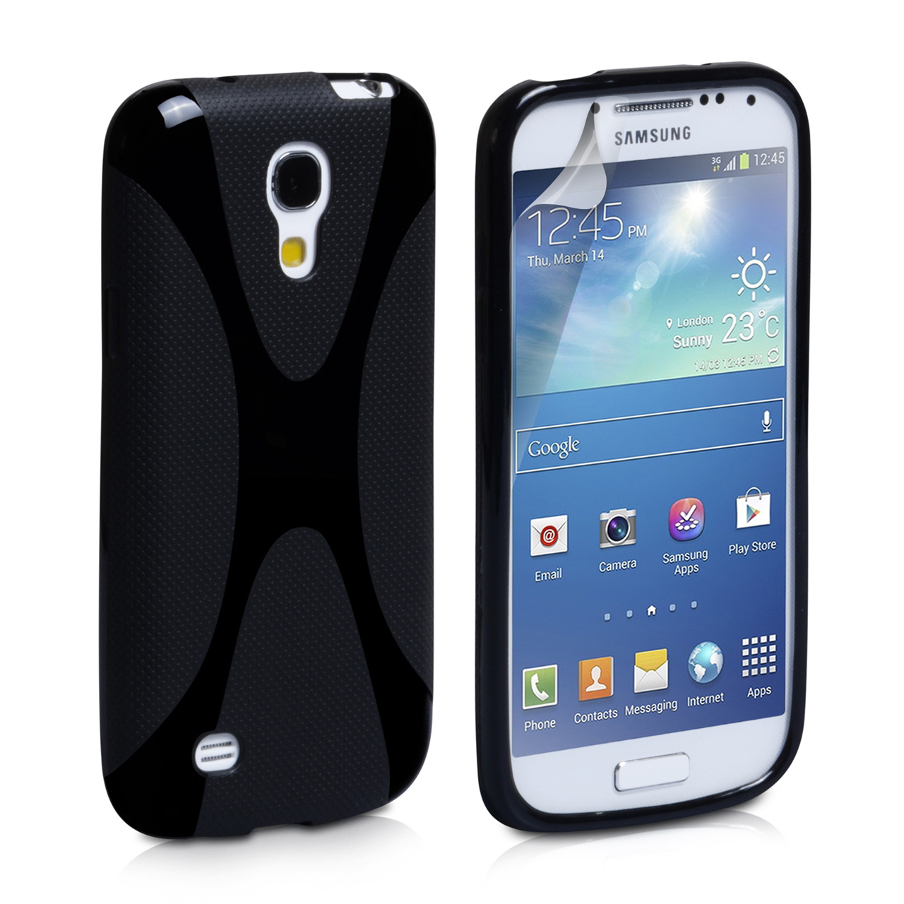 YouSave Accessories Samsung Galaxy S4 Mini Black X-Line Gel Case