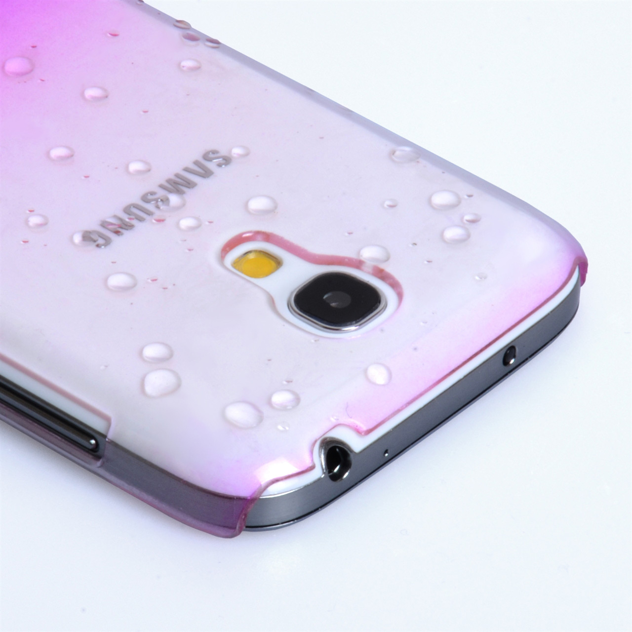 YouSave Accessories Samsung Galaxy S4 Mini Purple Raindrop Hard Case