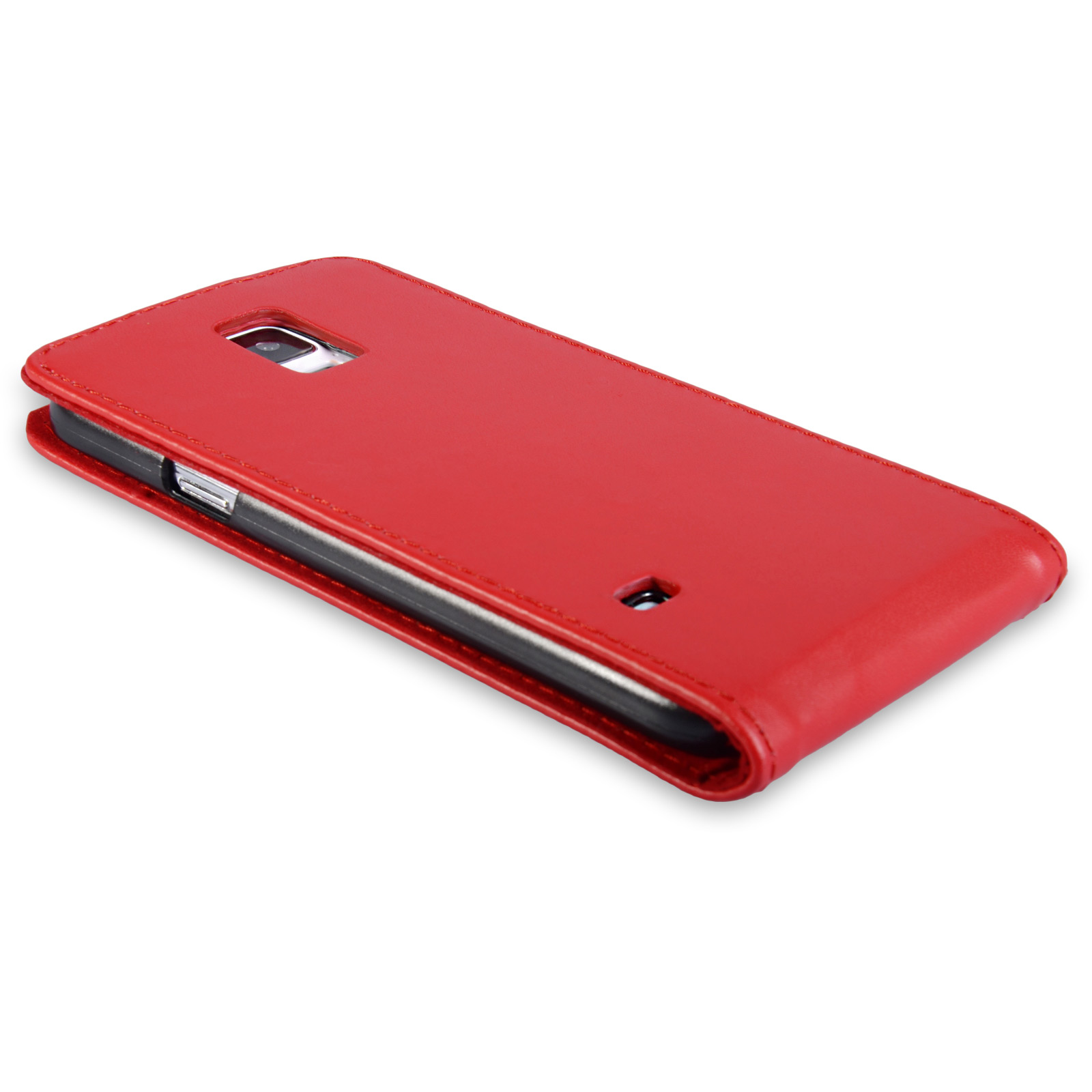 YouSave Accessories Samsung Galaxy S5 Leather-Effect Flip Case - Red