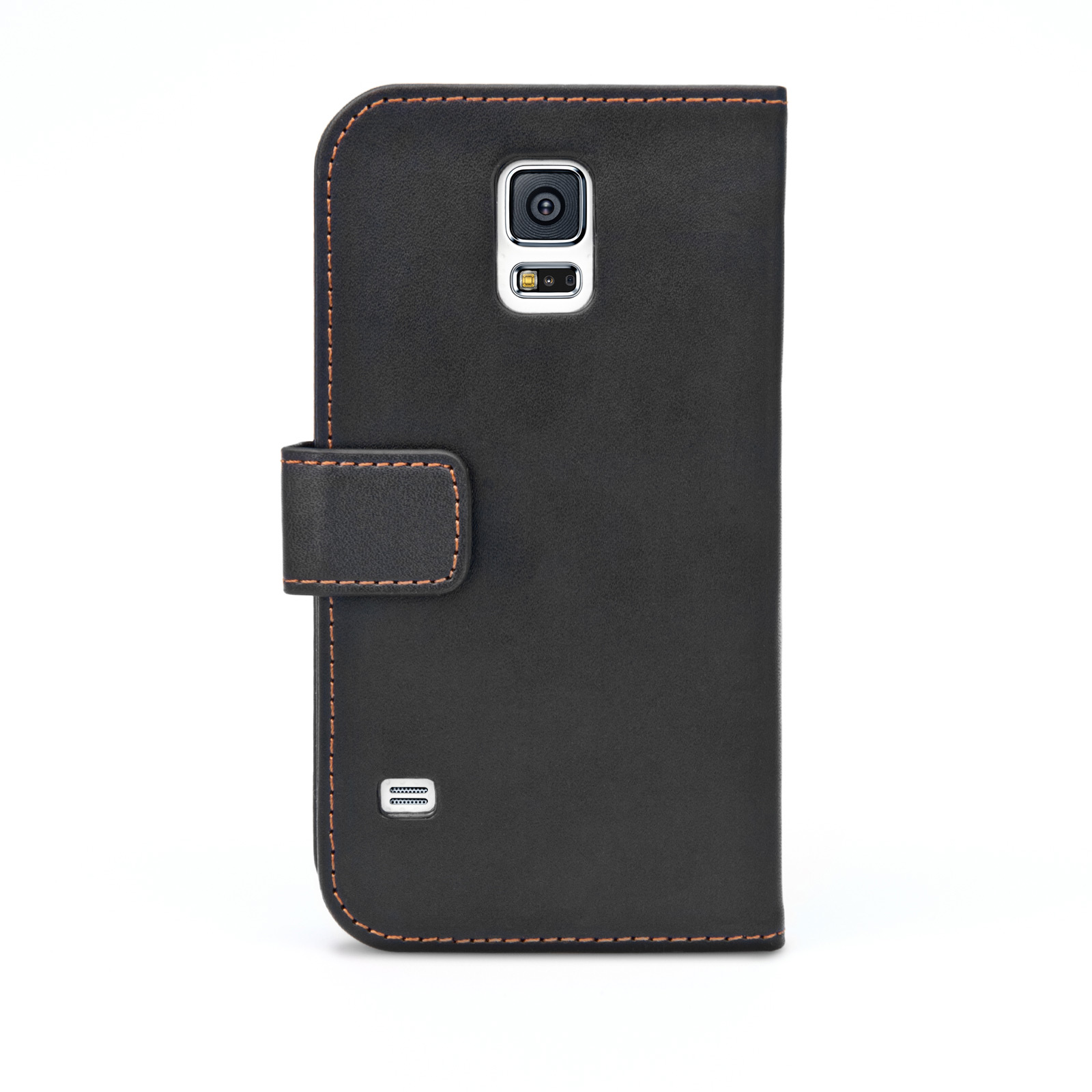 Caseflex Samsung Galaxy S5 Real Leather Wallet Case - Black