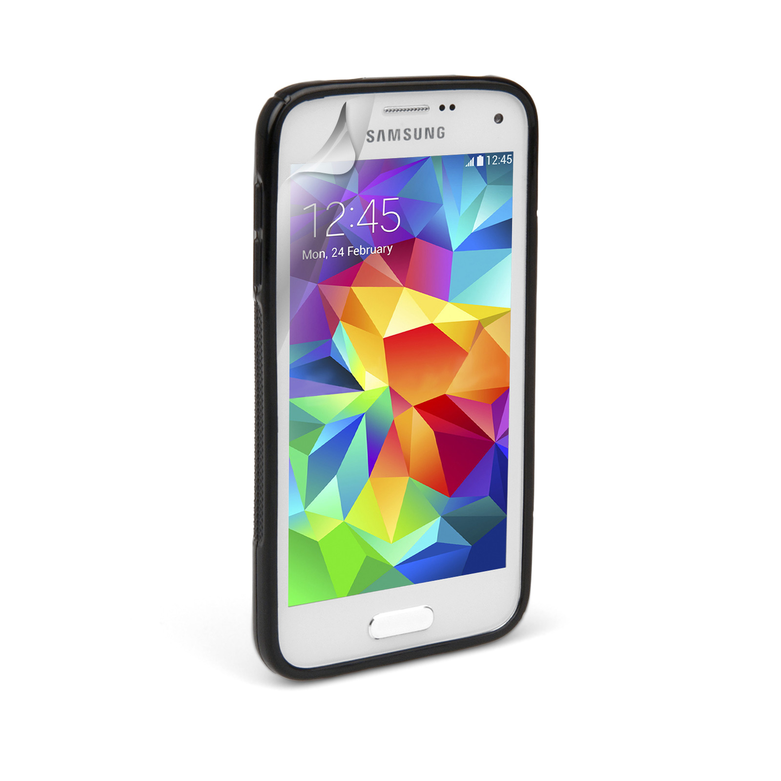 Caseflex Samsung Galaxy S5 Mini Silicone Gel S-Line Case - Black