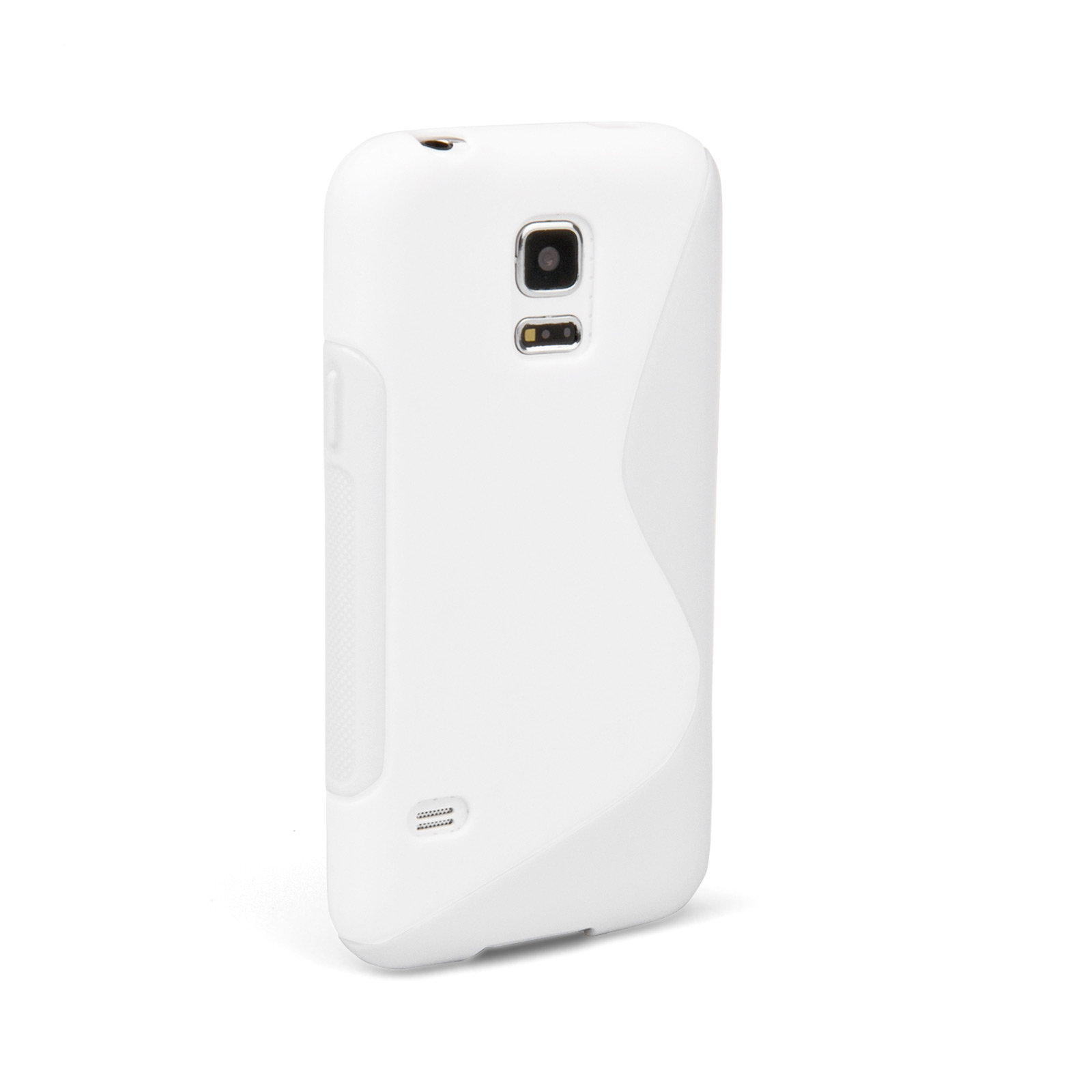 Caseflex Samsung Galaxy S5 Mini Silicone Gel S-Line Case - White