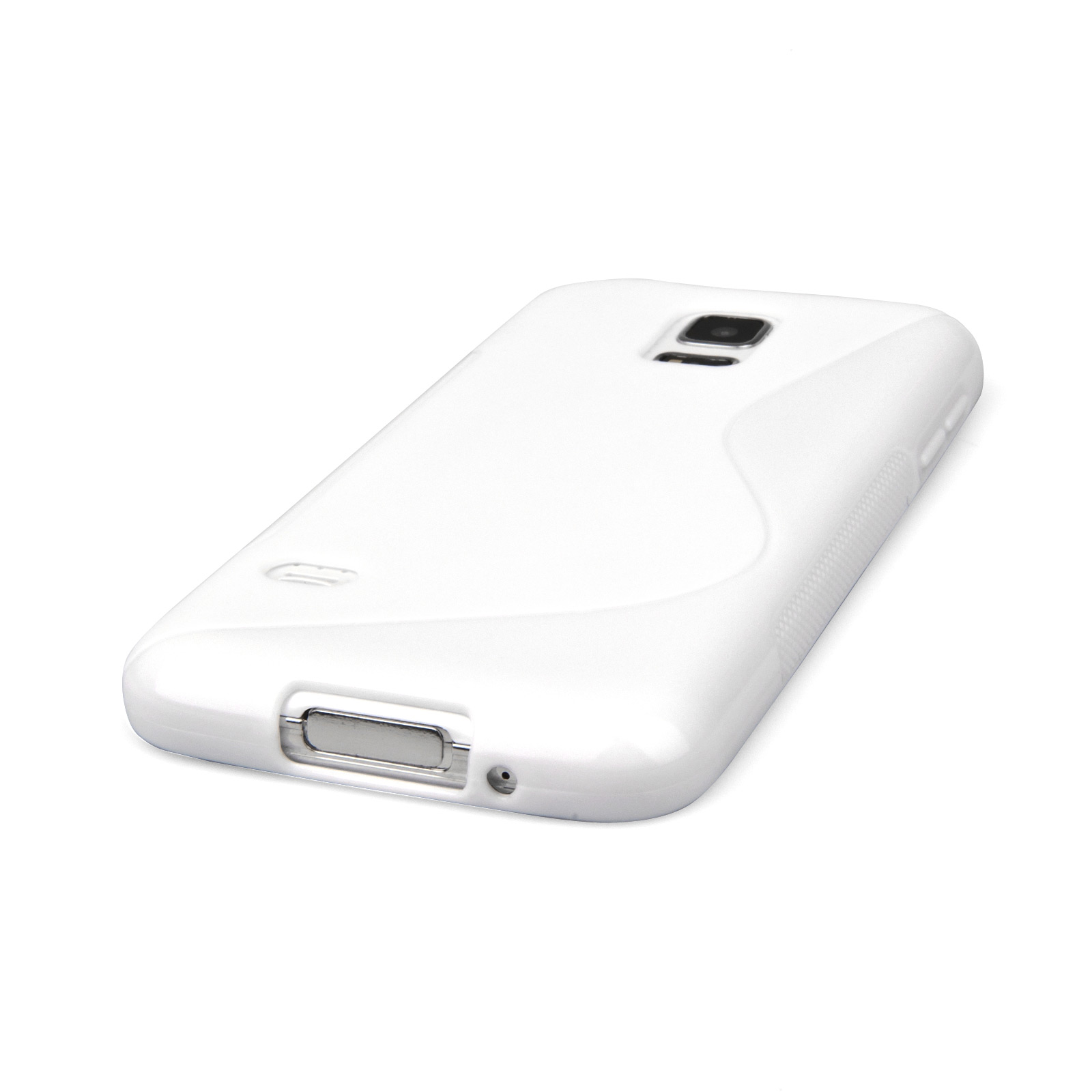 Caseflex Samsung Galaxy S5 Mini Silicone Gel S-Line Case - White