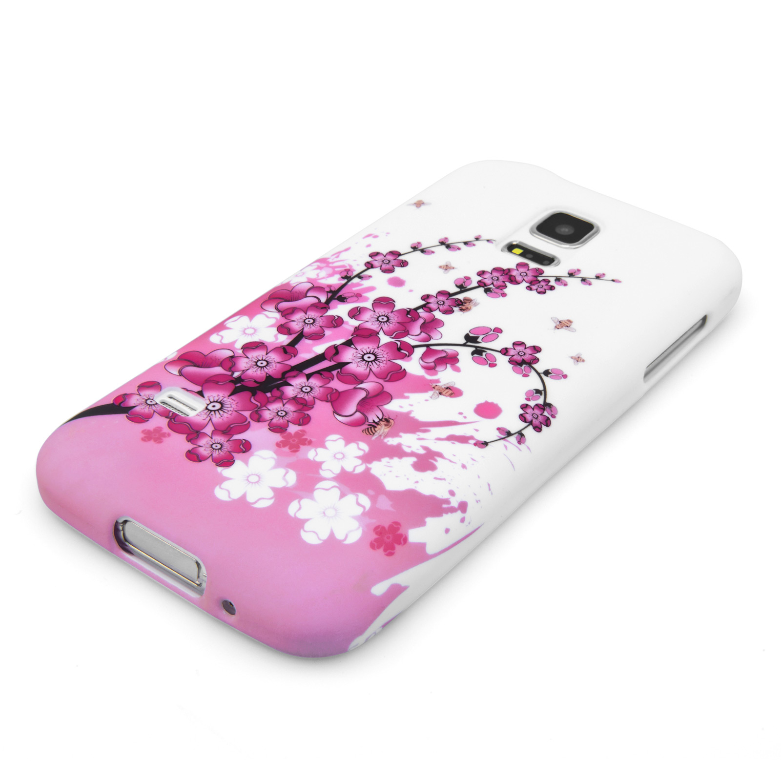 YouSave Samsung Galaxy S5 Mini Floral Bee Silicone Gel Case