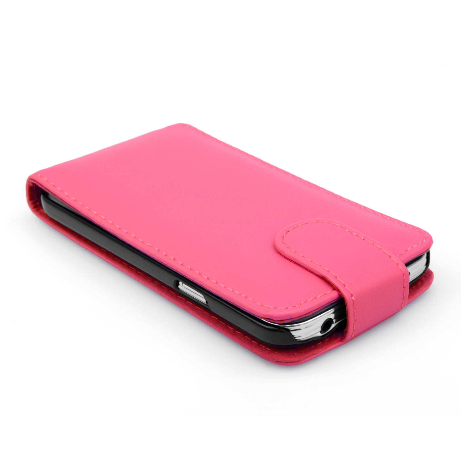 YouSave Samsung Galaxy S5 Mini Leather-Effect Flip Case - Hot Pink