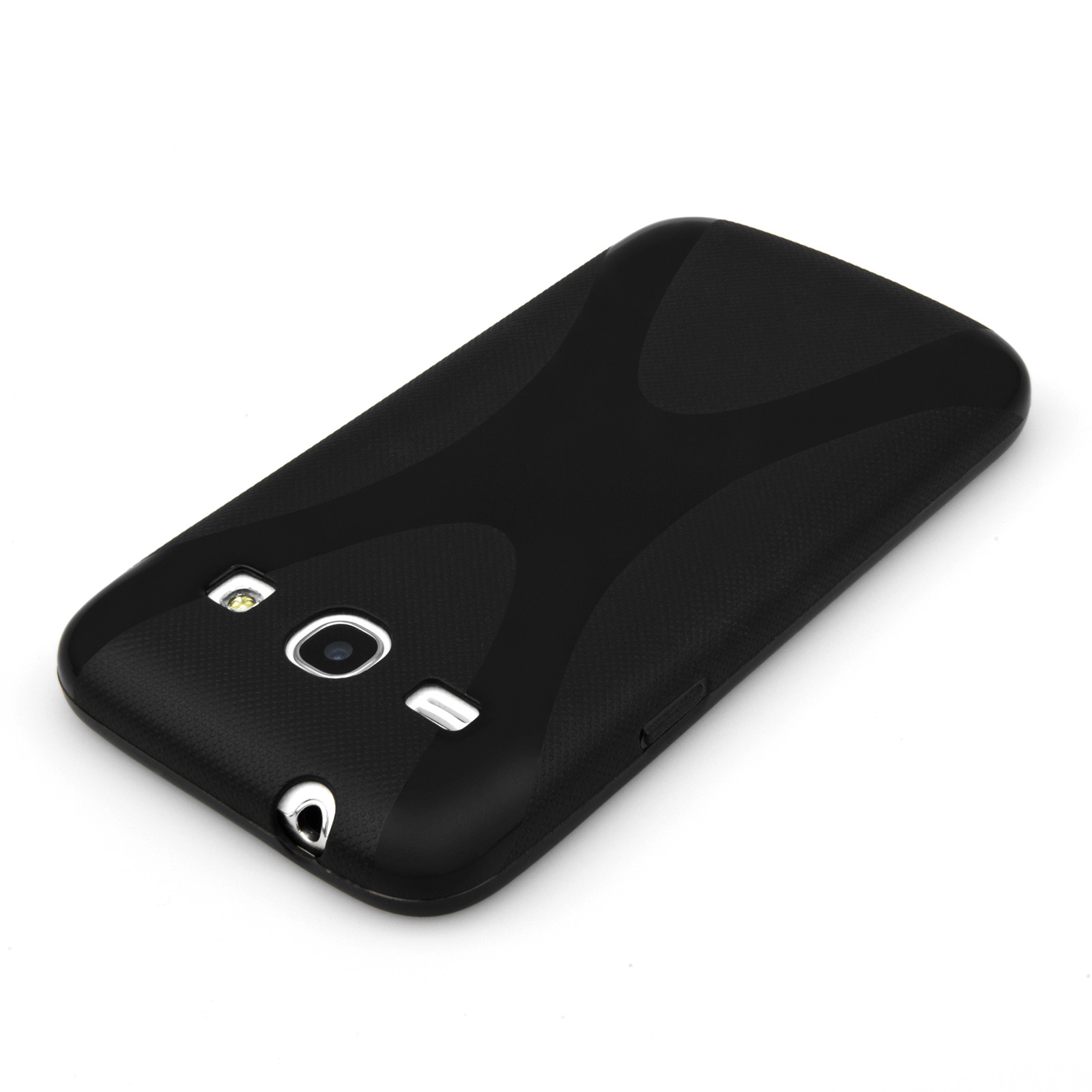 YouSave Samsung Galaxy Core Plus Silicone Gel X-Line Case - Black
