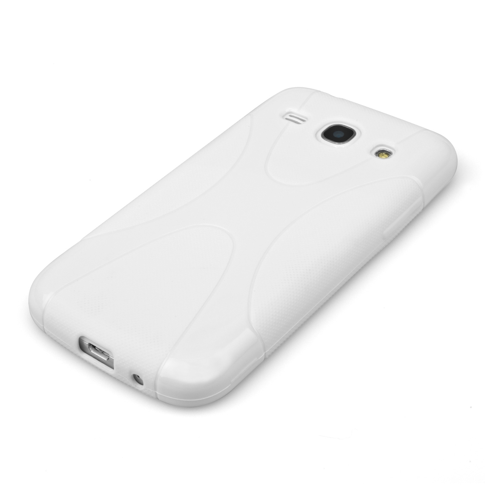 YouSave Samsung Galaxy Core Plus Silicone Gel X-Line Case - White