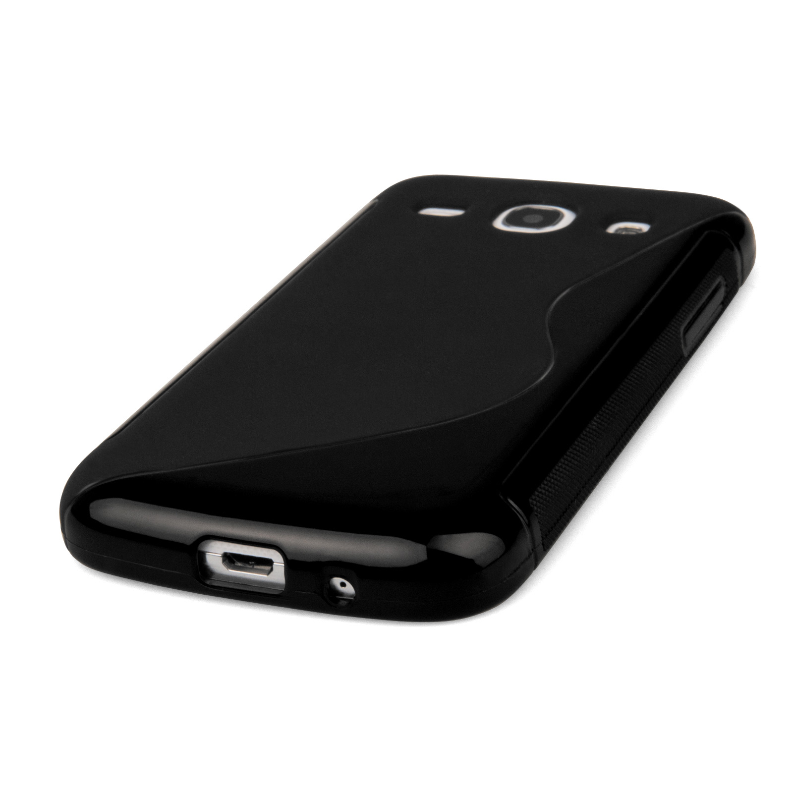 Caseflex Samsung Galaxy Core Plus Silicone Gel S-Line Case - Black