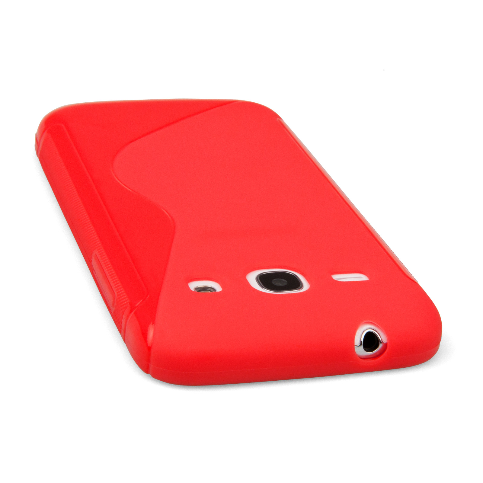 Caseflex Samsung Galaxy Core Plus Silicone Gel S-Line Case - Red