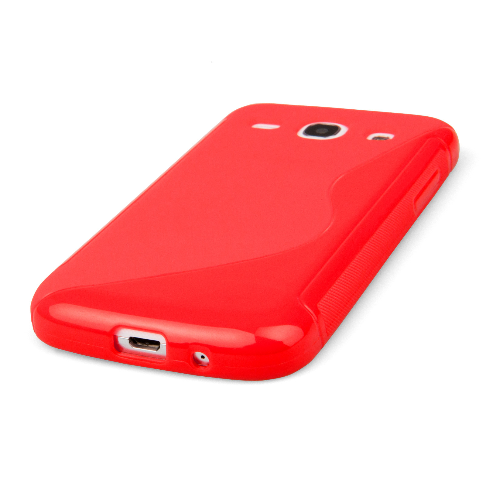 Caseflex Samsung Galaxy Core Plus Silicone Gel S-Line Case - Red