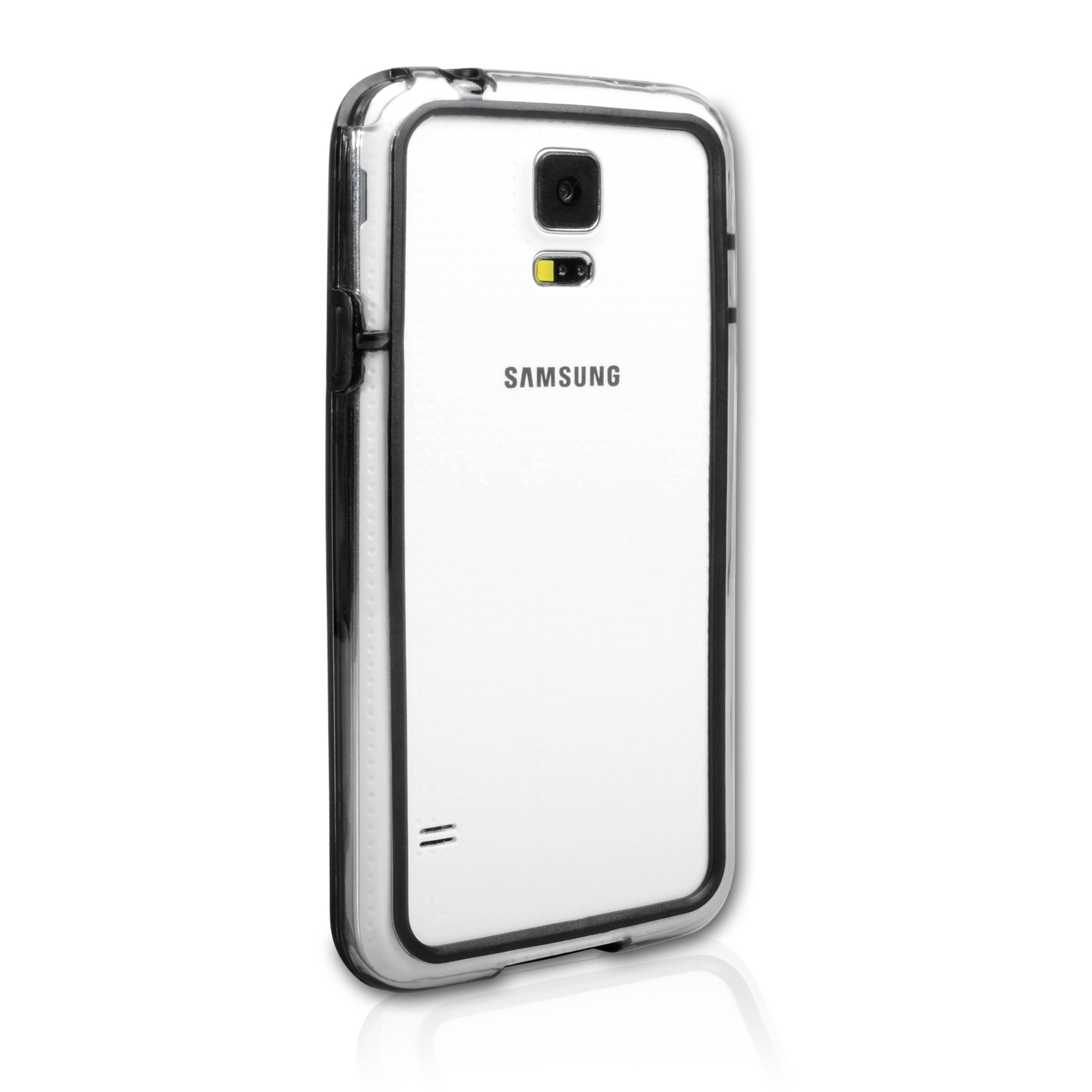 YouSave Accessories Samsung Galaxy S5 Bumper Case - Clear/Black
