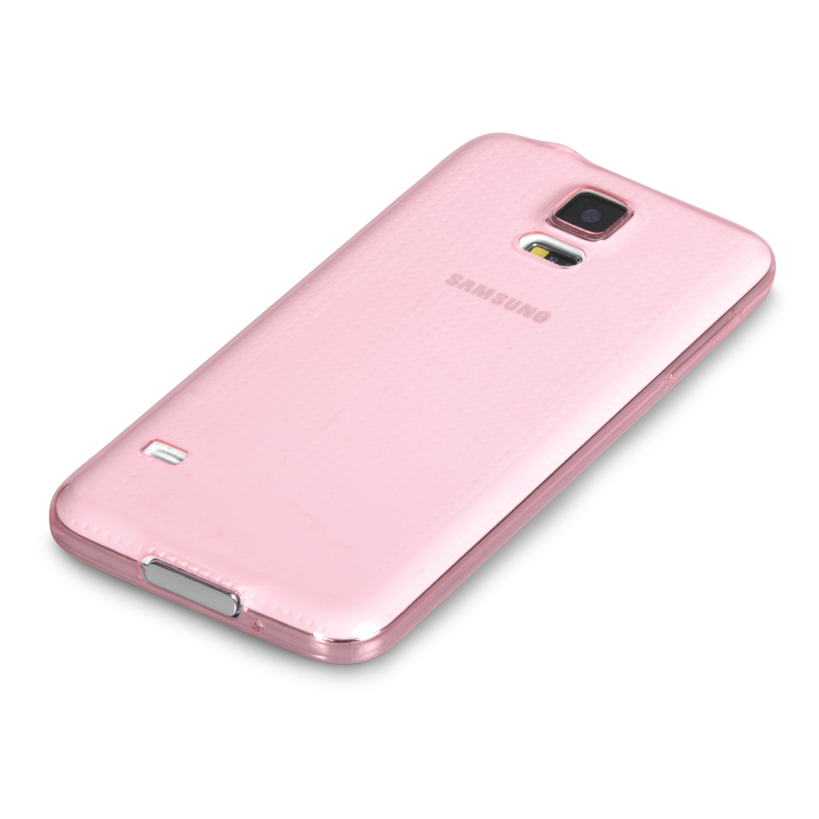 YouSave Accessories Samsung Galaxy S5 0.6mm Clear Gel Case - Pink