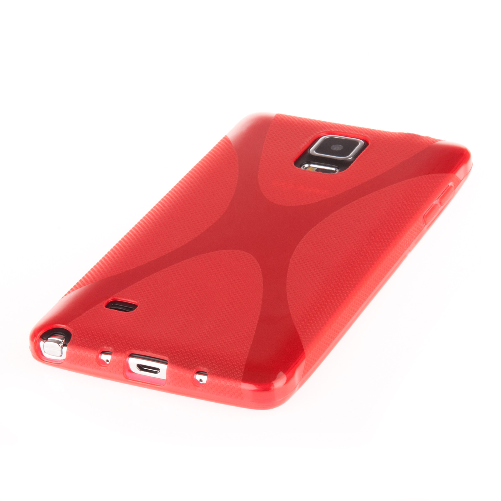 YouSave Samsung Galaxy Note 4 Silicone Gel X-Line Case - Red