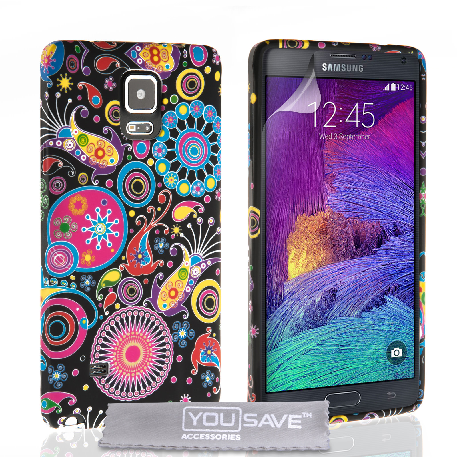 YouSave Accessories Samsung Galaxy Note 4 Jellyfish Silicone Gel Case
