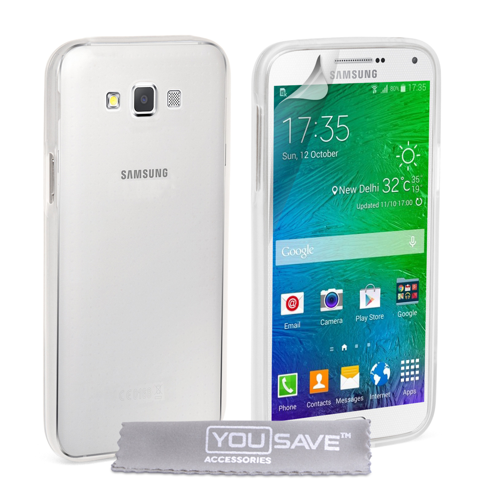 YouSave Samsung Galaxy A7 Silicone Gel Case - Clear