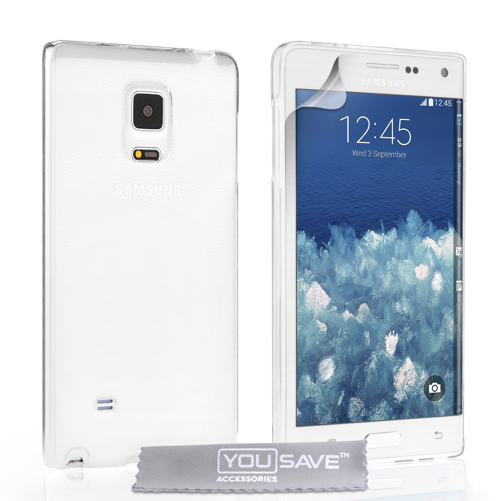 YouSave Accessories Samsung Galaxy Note Edge Hard Case - Crystal Clear