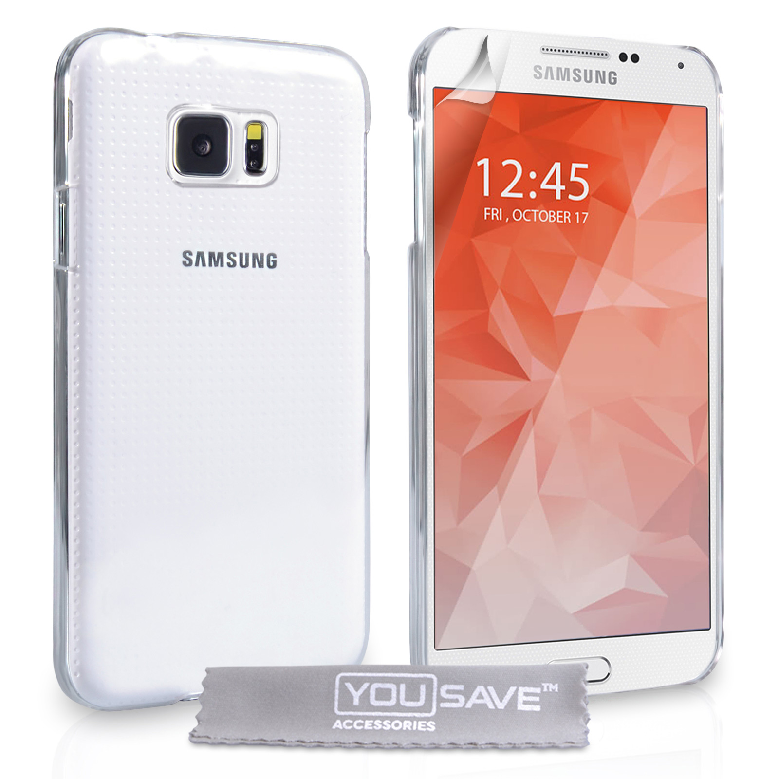 YouSave Accessories Samsung Galaxy S6 Hard Case - Crystal Clear