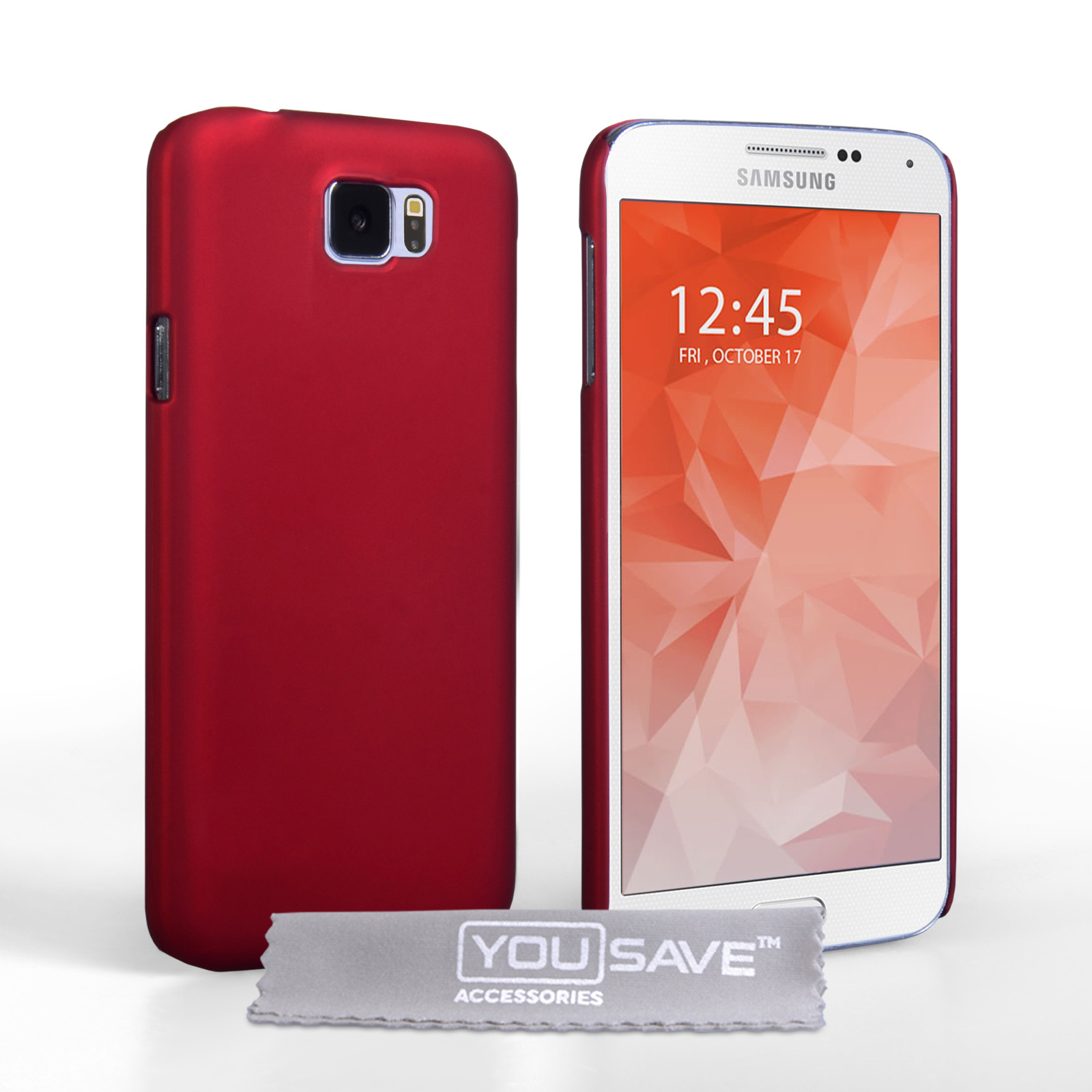 YouSave Accessories Samsung Galaxy S6 Hard Hybrid Case - Red