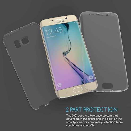 SAMSUNG GALAXY S6 EDGE FULL BODY 360 TPU GEL CASE